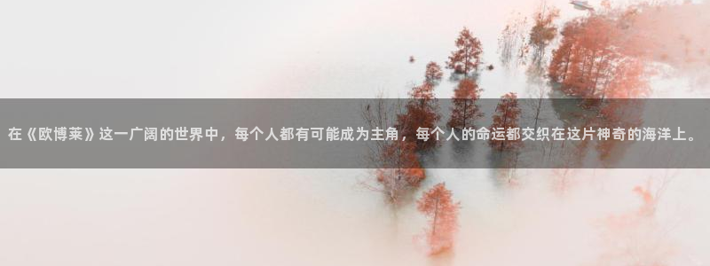 bbin视讯4平台：在《欧博莱》这一广阔的世界中，每个人都有可能成为主角，每个人的命运都交织在这片神奇的海洋上。